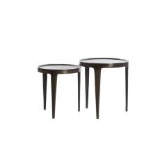 SIDE TABLE BIAS DARK BRONZE SET OF 2 